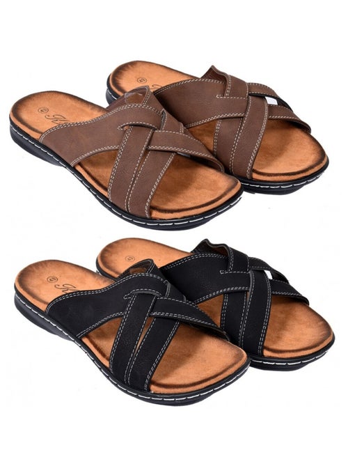 Sandales premium ouvertes - Kiabi