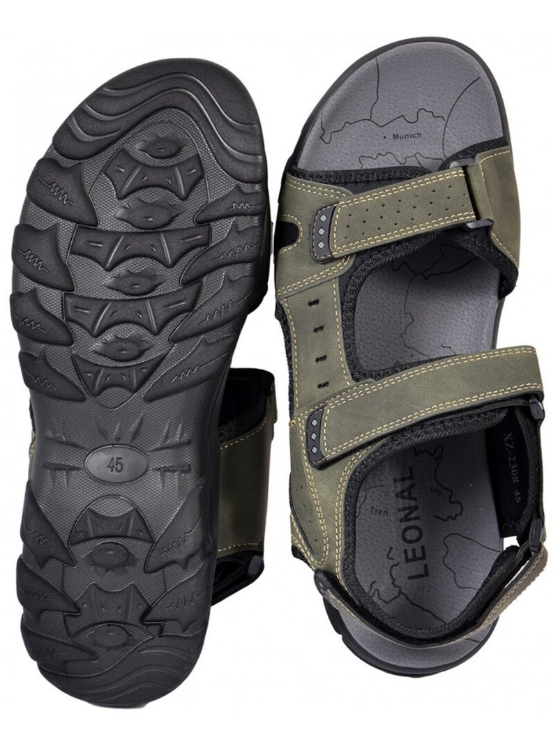 Sandales PREMIUM Scratch Kaki - Kiabi