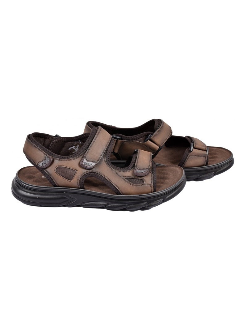 Sandales PREMIUM Scratch Marron - Kiabi