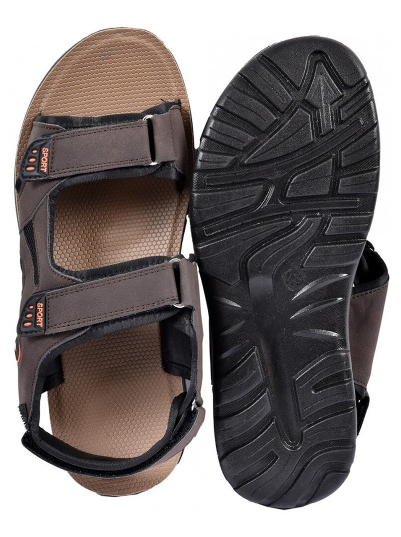 Sandales PREMIUM Scratch Marron - Kiabi