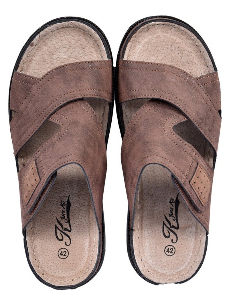 Sandales PREMIUM Scratch Marron - Kiabi