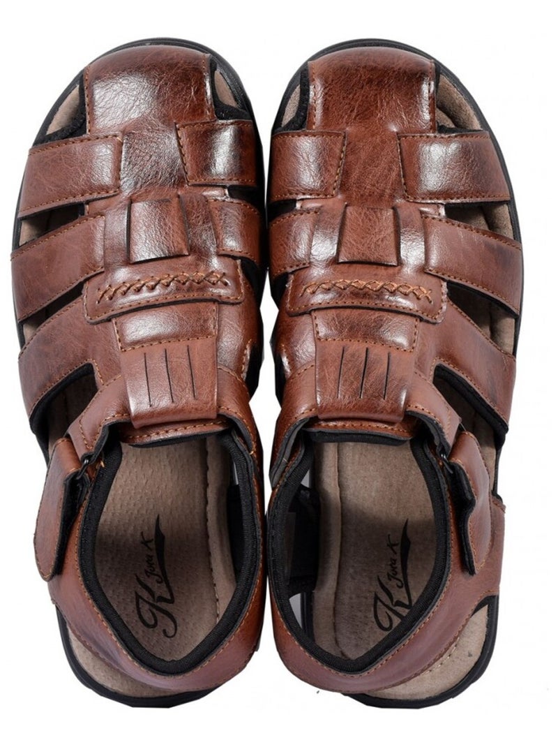 Sandales PREMIUM Scratch Marron - Kiabi