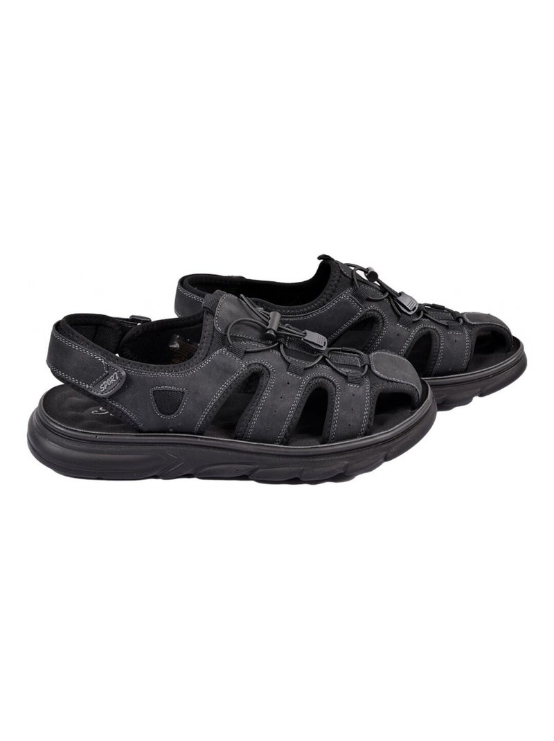 Sandales premium scratch Noir - Kiabi