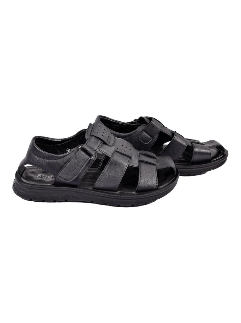 Sandales premium scratch Noir - Kiabi