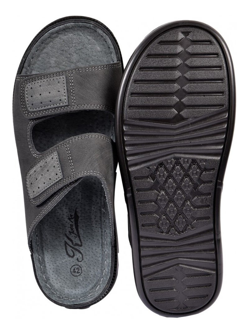 Sandales PREMIUM Scratch Noir - Kiabi