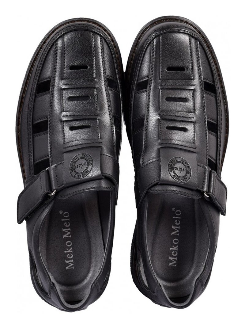 Sandales premium scratch Noir - Kiabi