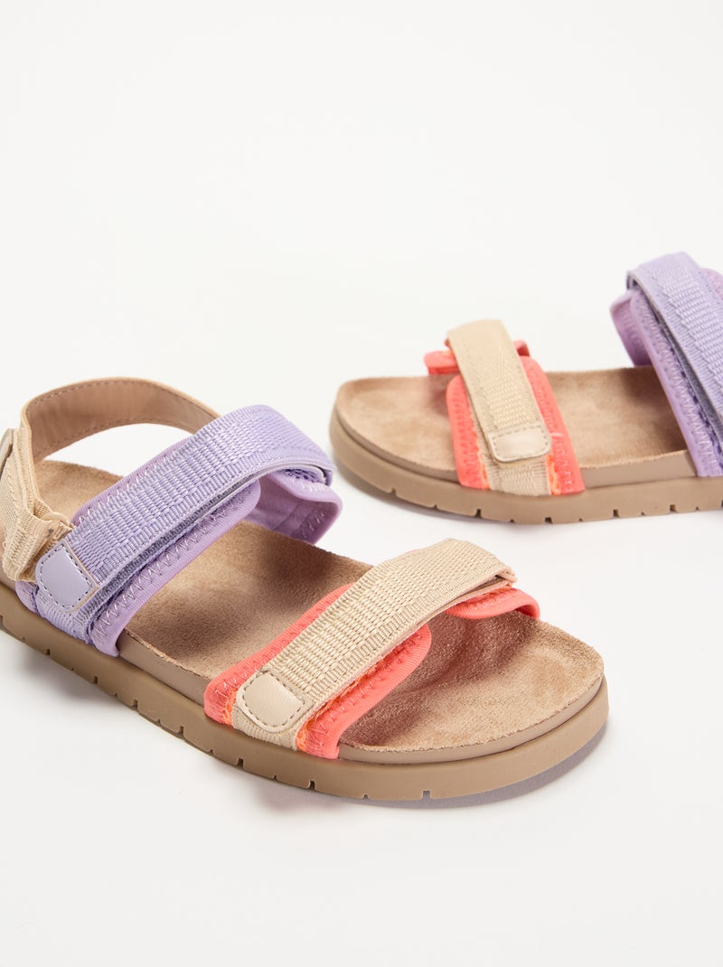 Sandales trekking Violet - Kiabi