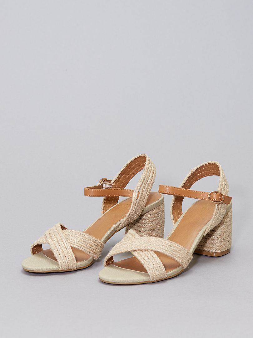 Mules Matisse TUSCAN En Cuir Beige - Bretelles Tressées, Bout Pointu, Taille US 6 Occasion