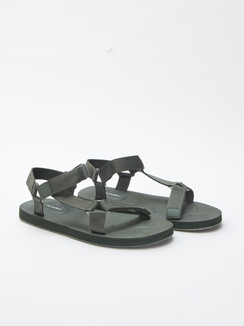 Sandales type trekking KAKI - Kiabi