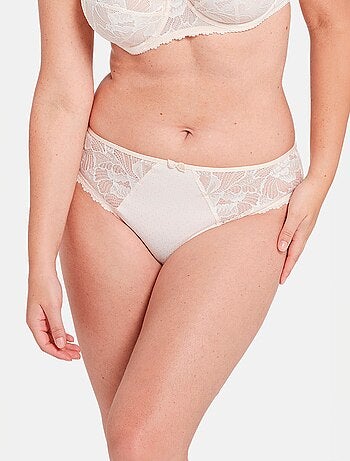 Sans Complexe - Slip van jersey en kant