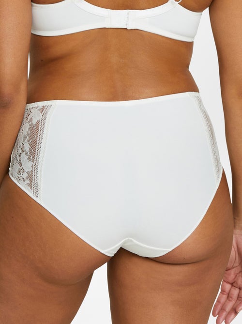 Sans complexe| Hoge slip van kant en microvezel - Kiabi