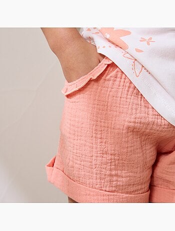 Santa giulia kindershorts van katoenen gaas