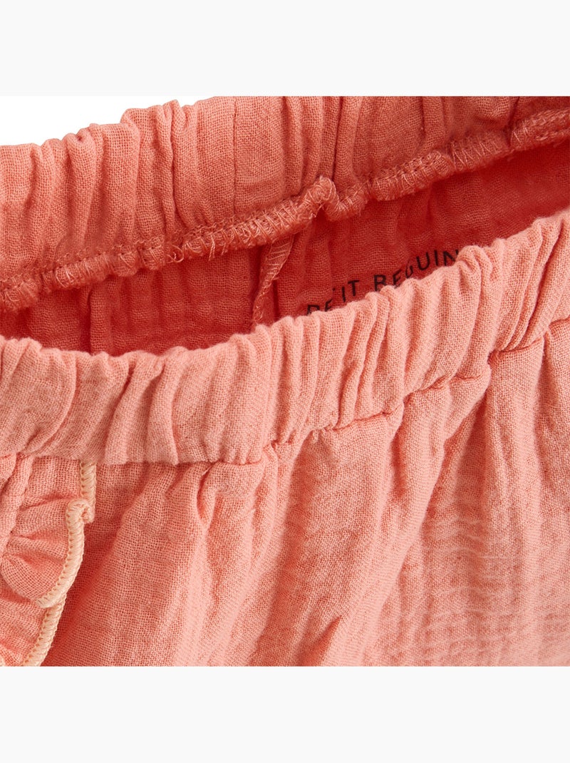 Santa Giulia kindershorts van katoenen gaas Oranje - Kiabi