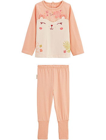 Santa giulia tweedelige kinderpyjama met oprolbare voetjes