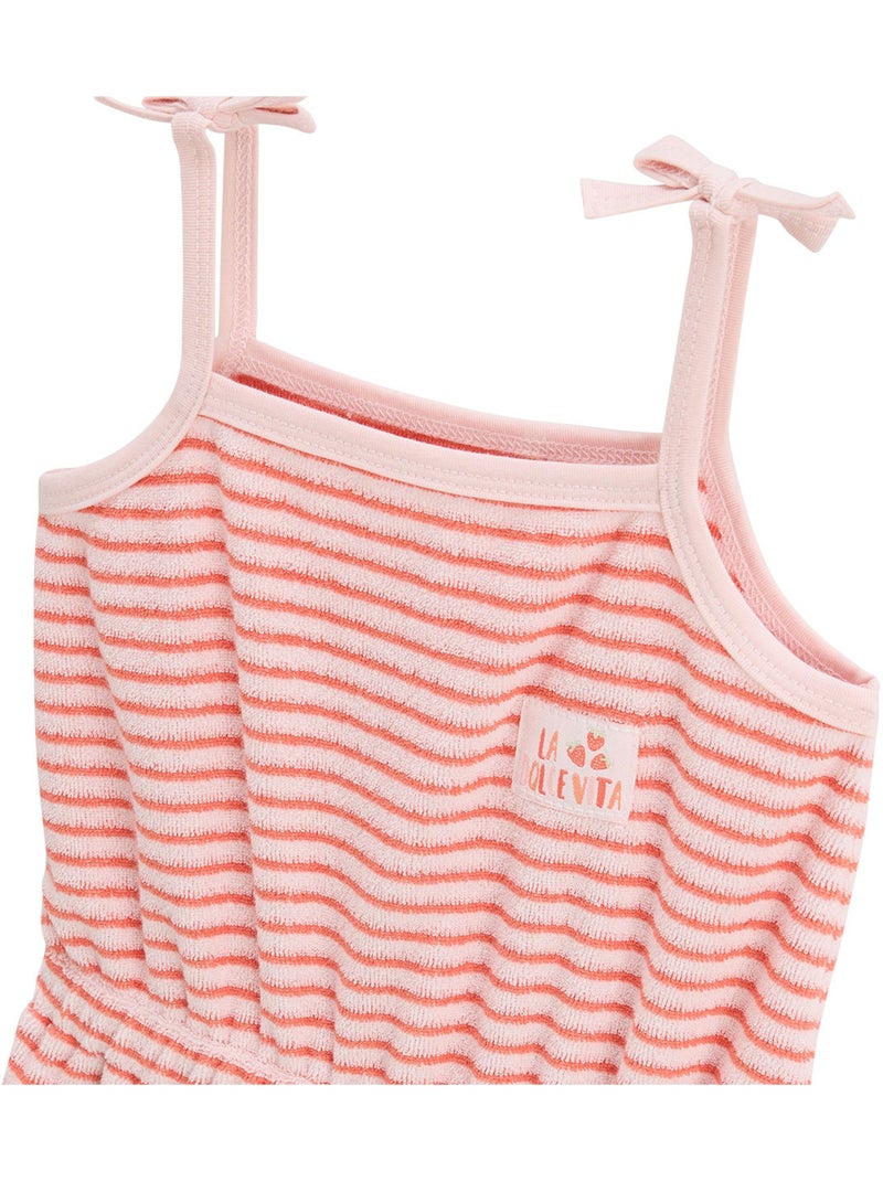 Saona baby romper van badstof Roze - Kiabi