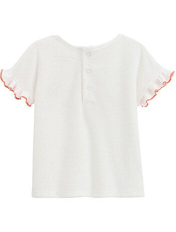 Saona kinderset van badstof, bestaande uit een t-shirt en een short.