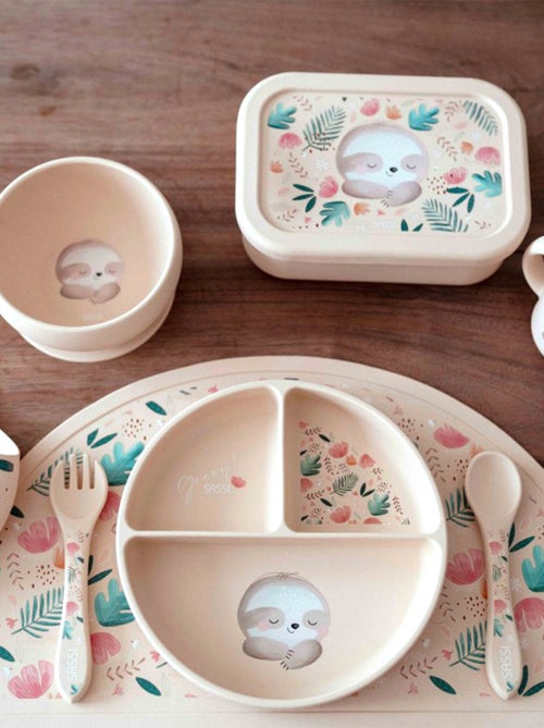 Sassi junior | boite à gouter lunch box en silicone animaux - Kiabi