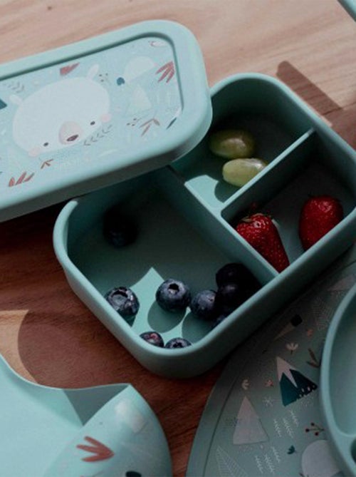 Sassi junior | boite à gouter lunch box en silicone animaux - Kiabi