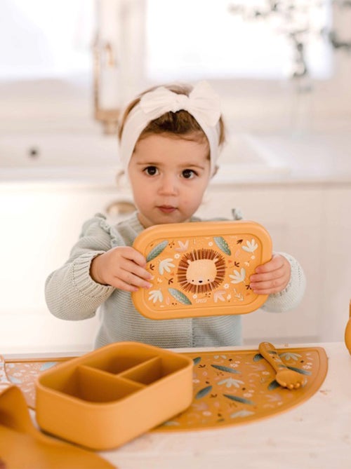 Sassi junior | boite à gouter lunch box en silicone animaux - Kiabi