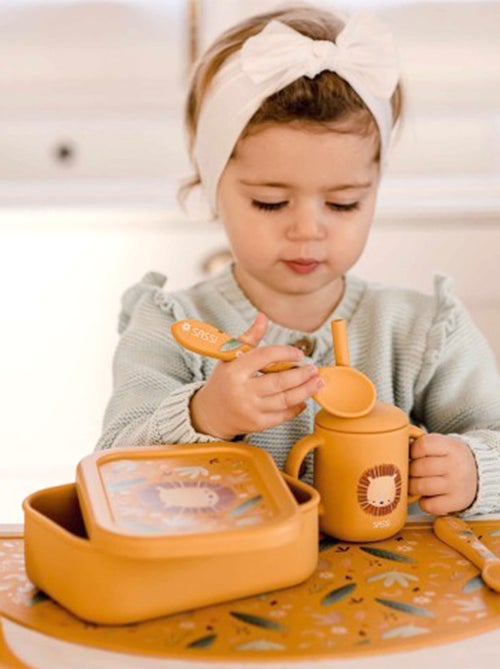 Sassi junior | boite à gouter lunch box en silicone animaux - Kiabi