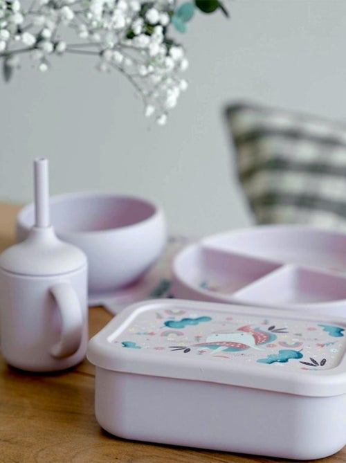 Sassi junior | boite à gouter lunch box en silicone animaux - Kiabi