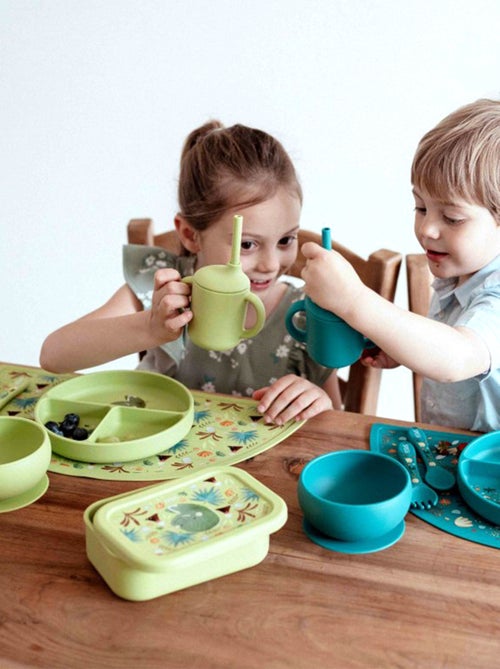 Sassi junior | boite à gouter lunch box en silicone animaux - Kiabi