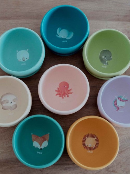 Sassi junior | bol en silicone avec ventouse animaux - Kiabi