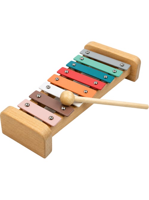 Sassi junior | jouet xylophone en bois enfant avec livre d'apprentissage - Kiabi