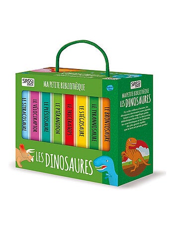Sassi junior | lot de 8 livres - ma petite bibliothèque - les dinosaures