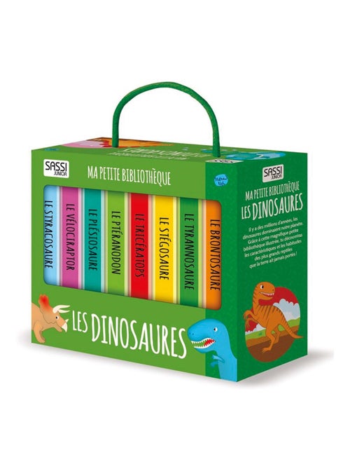 Sassi junior | lot de 8 livres - ma petite bibliothèque - les dinosaures - Kiabi