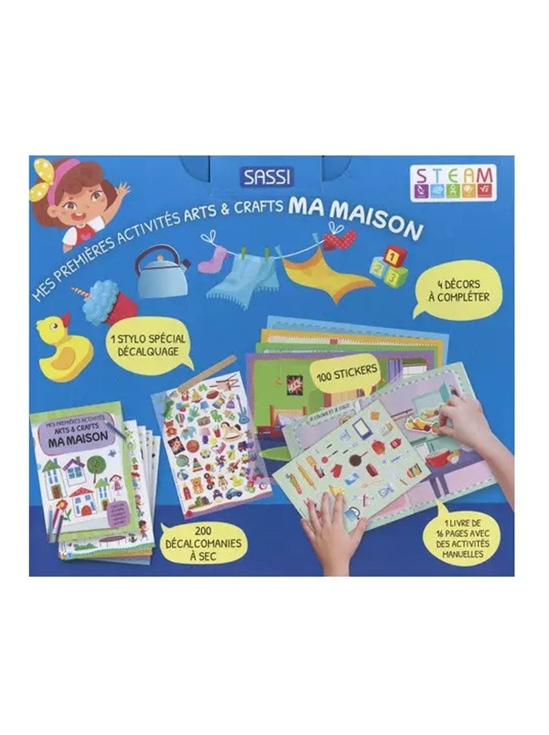 Sassi junior | mes premières activités arts & crafts ma maison N/A - Kiabi