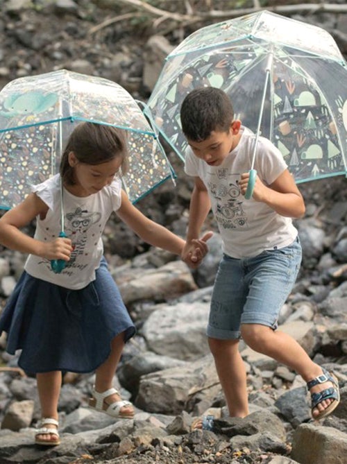 Sassi junior | parapluie transparent pour enfant animaux - Kiabi