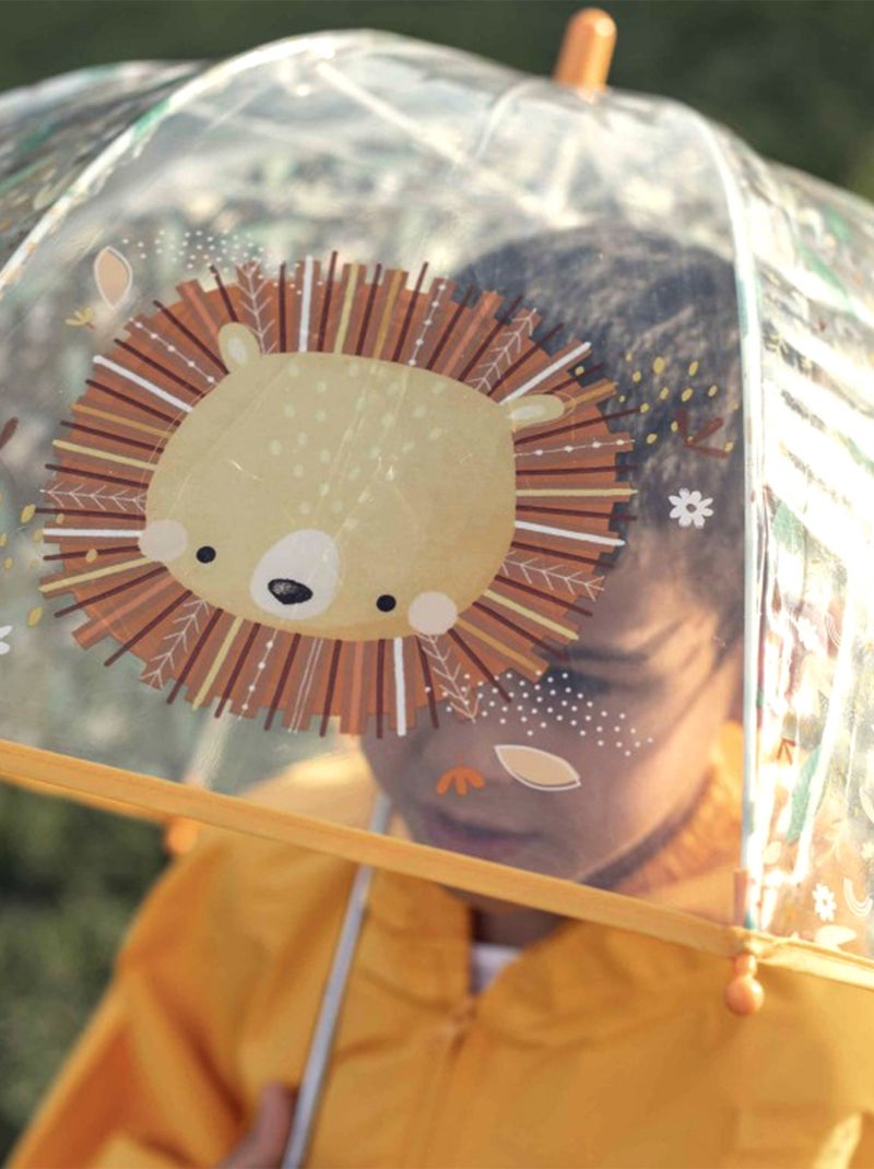 Sassi junior | parapluie transparent pour enfant animaux Orange - Kiabi