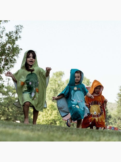 Sassi junior | poncho de bain enfant à capuche en coton animaux - Kiabi Sassi junior | poncho de bain enfant à capuche en coton animaux - Kiabi