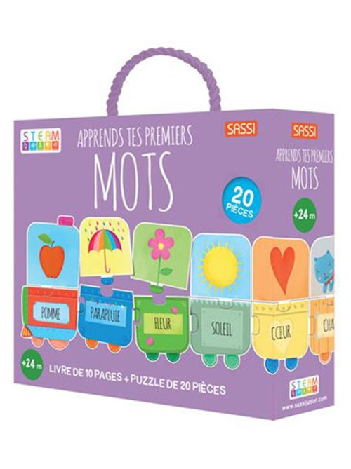 Sassi junior | puzzle & livre apprends tes premiers mots - Kiabi