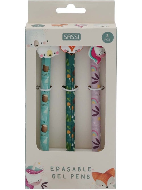 Sassi junior | set de 3 stylos gel effaçables animaux - Kiabi Sassi junior | set de 3 stylos gel effaçables animaux - Kiabi