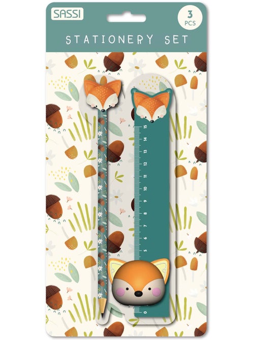 Sassi junior | set de papeterie enfant crayon règle taille-crayon - Kiabi