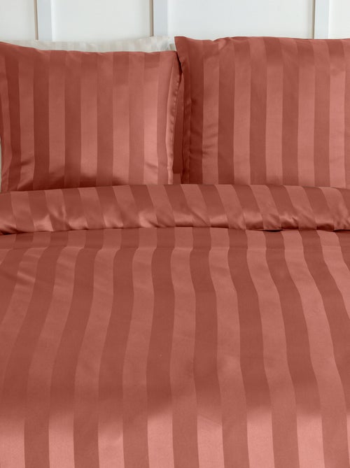 Satijnen dekbedset voor 1- of 2-persoonsbed  + 2 kussenslopen - Kiabi