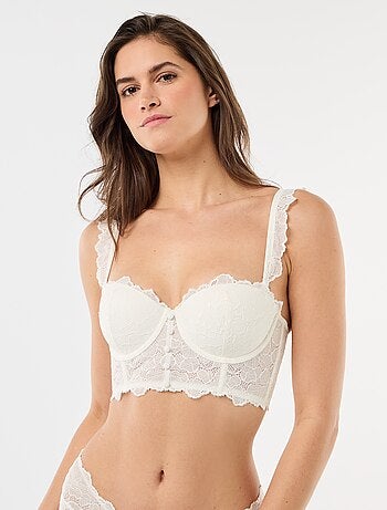 Satijnen kanten beha bustier