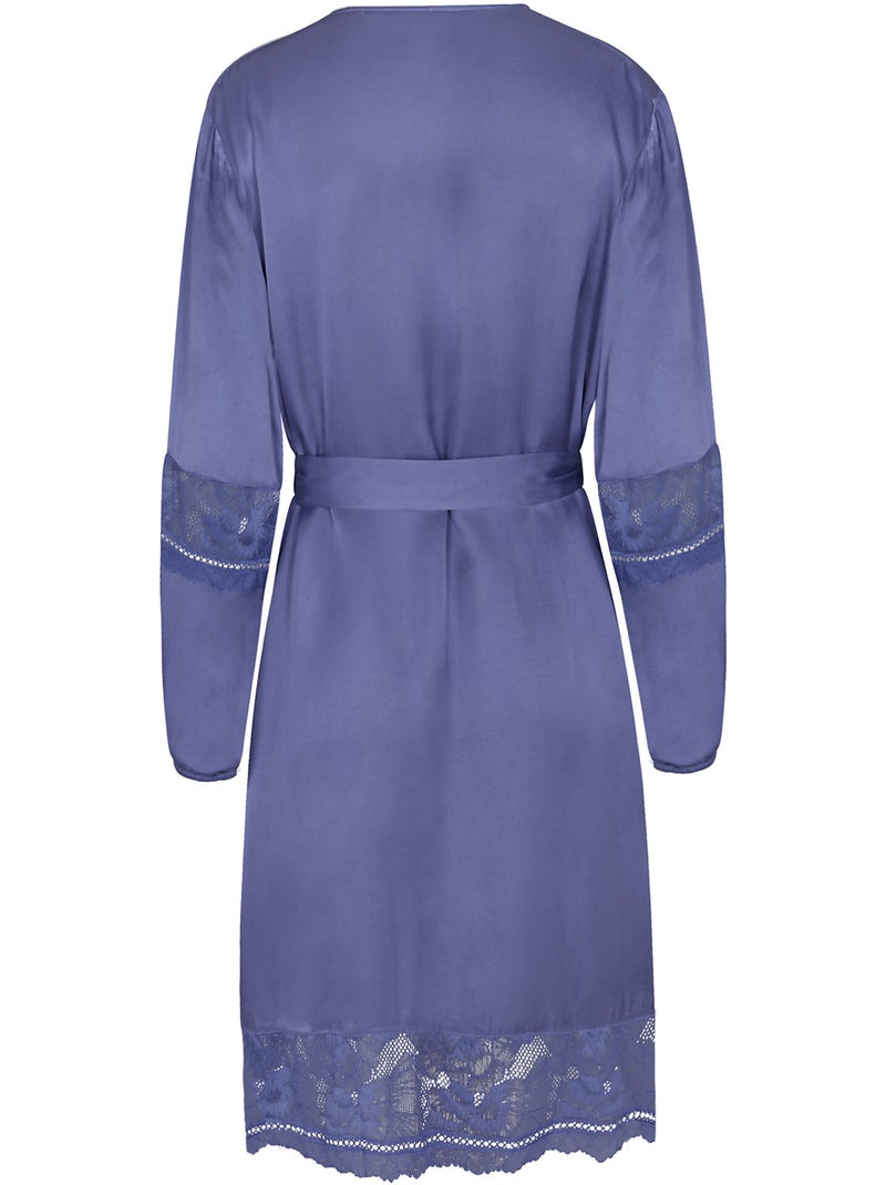 Satijnen negligé agatha Blauw - Kiabi