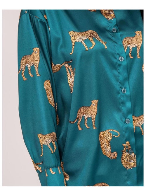 Satijnen shirt met ORACIO-patronen - Kiabi Satijnen shirt met ORACIO-patronen - Kiabi