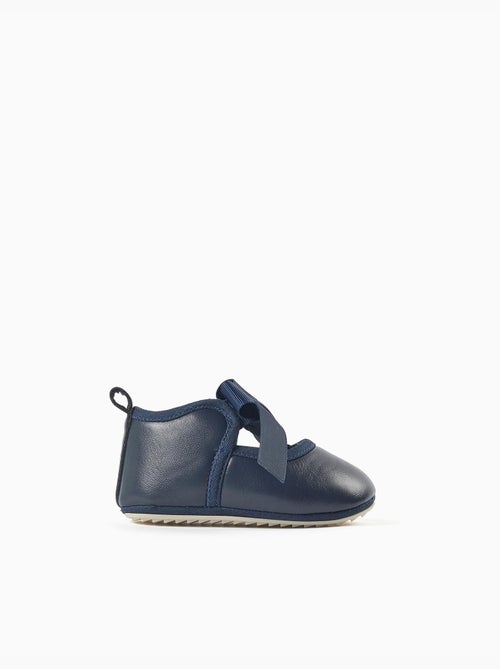 Satijnen strik ballerina's, synthetisch leer - Kiabi