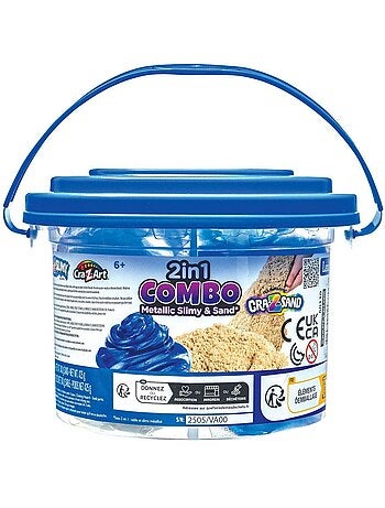 Sceau 2 en 1 : sable et slime
