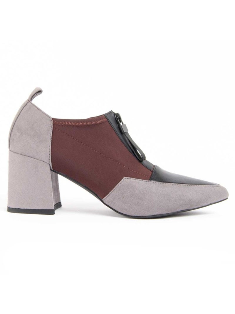 Schoen Met Hak Synthetisch Materiaal En Textiel Montevita Grijs - Kiabi