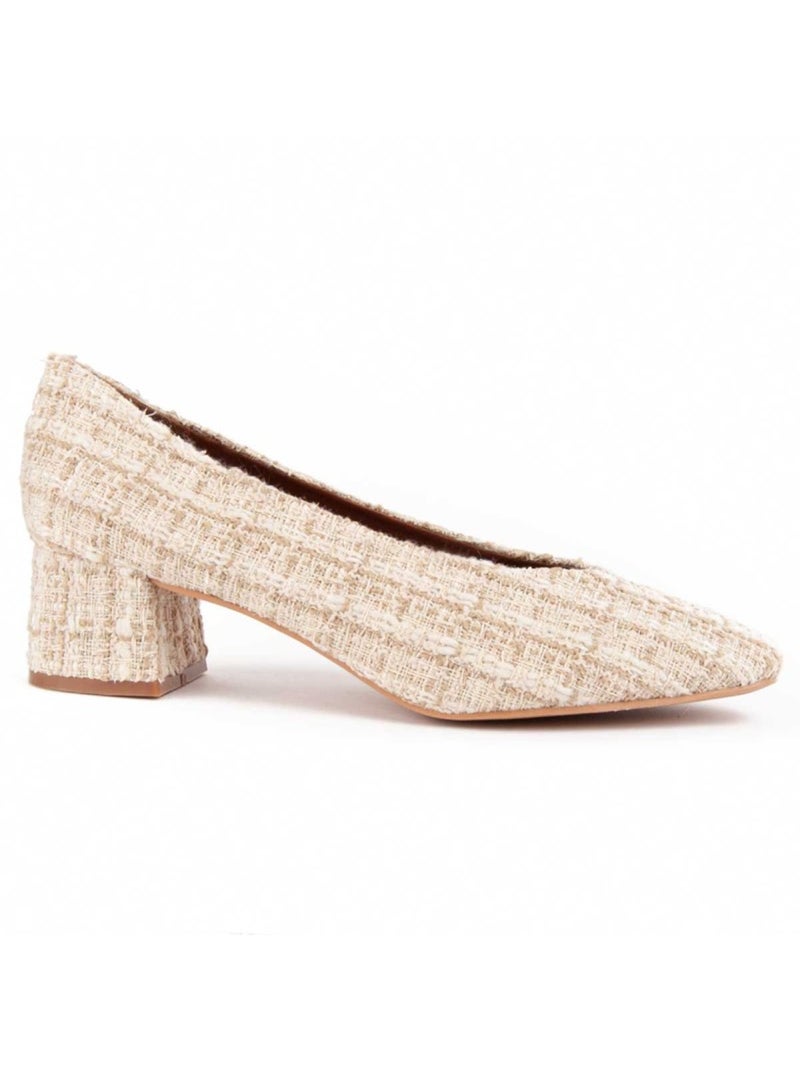 Schoen Met Hak Synthetisch Materiaal Montevita Beige - Kiabi