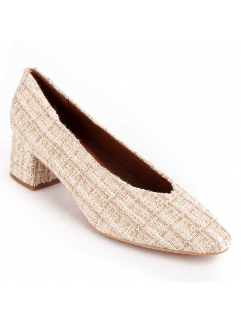 Schoen Met Hak Synthetisch Materiaal Montevita Beige - Kiabi