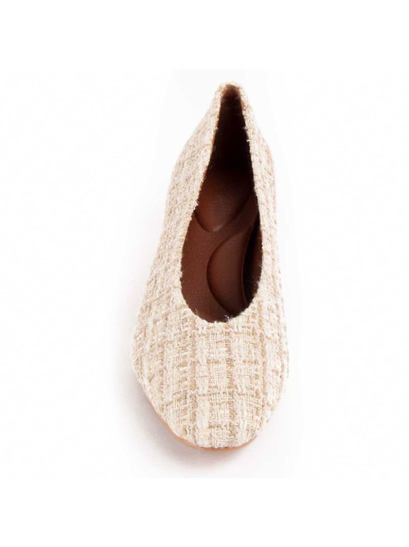 Schoen Met Hak Synthetisch Materiaal Montevita Beige - Kiabi