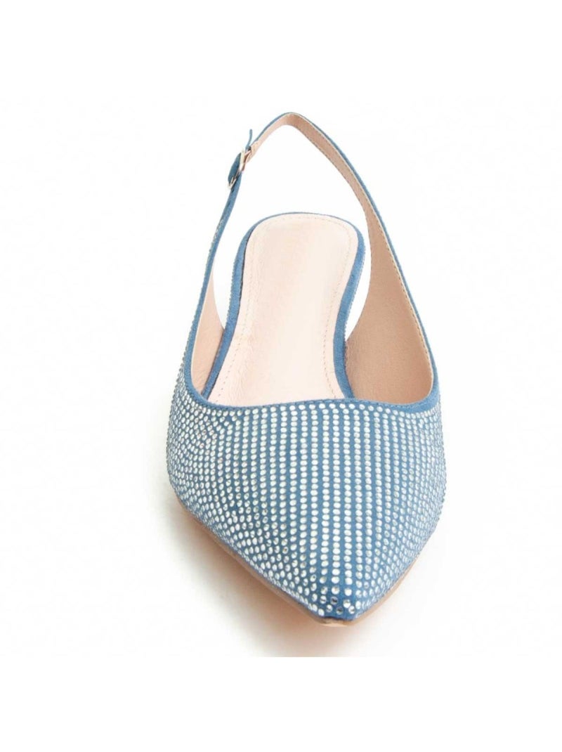 Schoen Met Hak Synthetisch Materiaal Montevita Blauw - Kiabi