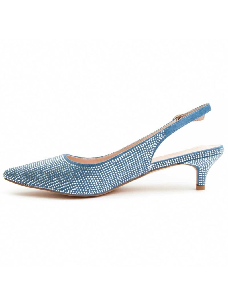 Schoen Met Hak Synthetisch Materiaal Montevita Blauw - Kiabi