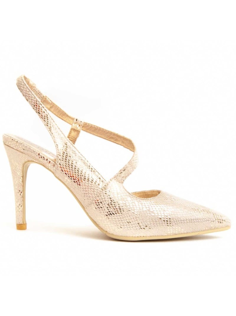 Schoen Met Hak Synthetisch Materiaal Montevita Goud/Goudkleurig - Kiabi